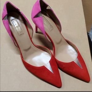 Aquazzura suede PVC heel pump